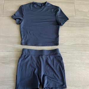 SHEIN Charcoal Two-Piece Set